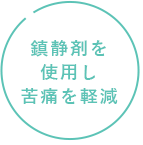 鎮痛剤を使用し苦痛を軽減